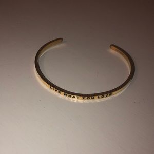 Gold bangle bracelet